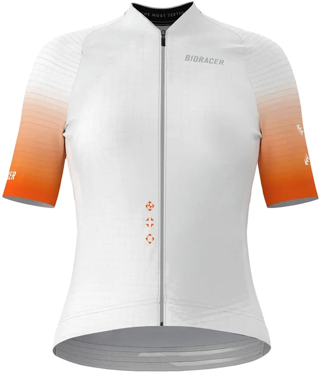 Bioracer Icon Korte Mouw Wielertrui Wit XS Vrouw
