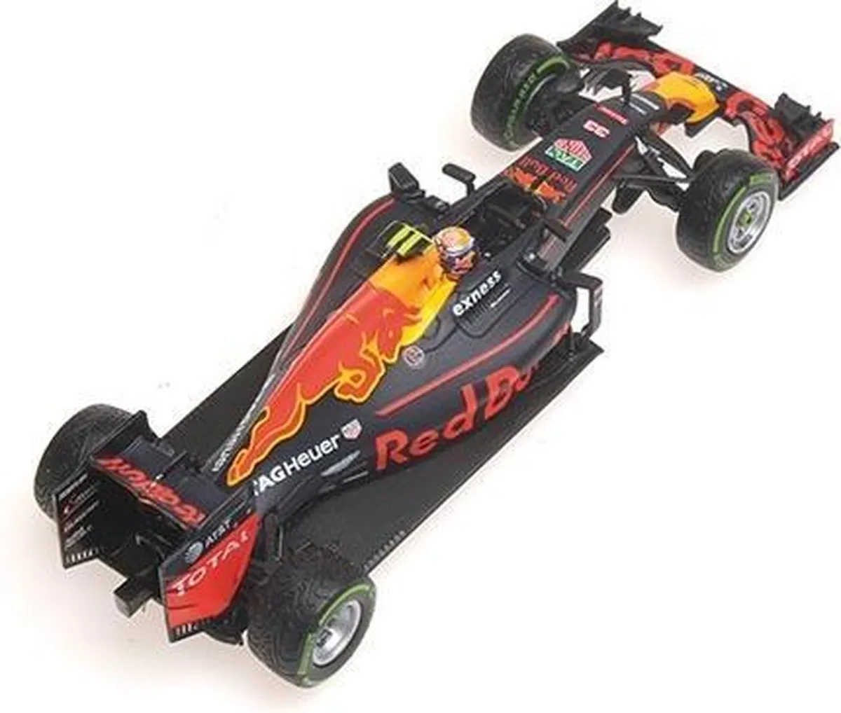 Formule 1 Minichamps Red Bull RB12 Max Verstappen 2016 GP Brazilië 1:43 - Blauw/Rood/Goud