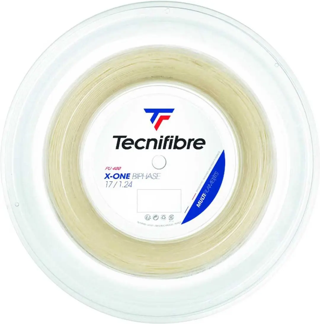 Tecnifibre Reel X-one Tennisracketsnaar 200 M Transparant 1.24 mm