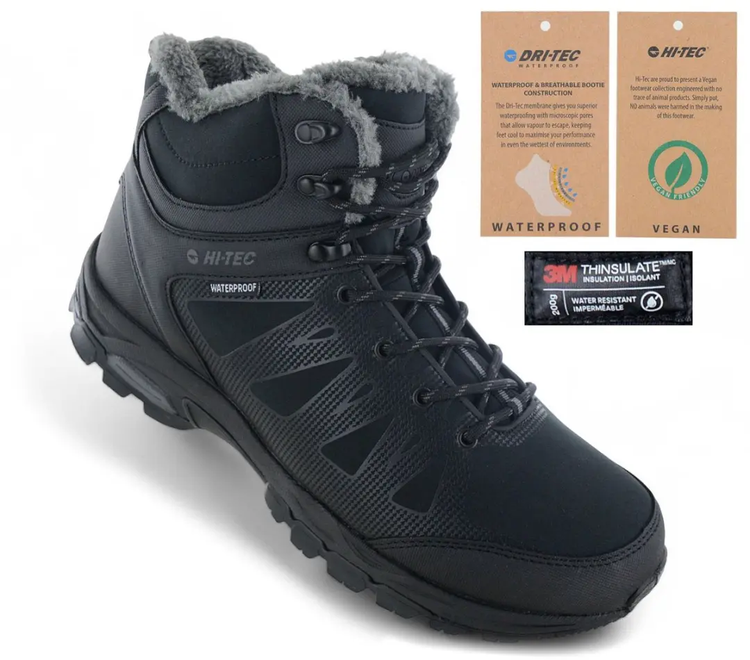 Hi-Tec Raven Insulated Waterbestendig ZWART