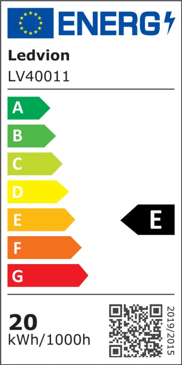 Ledvion 3x LED TL Armatuur 60cm 20W 4000K - Grijs