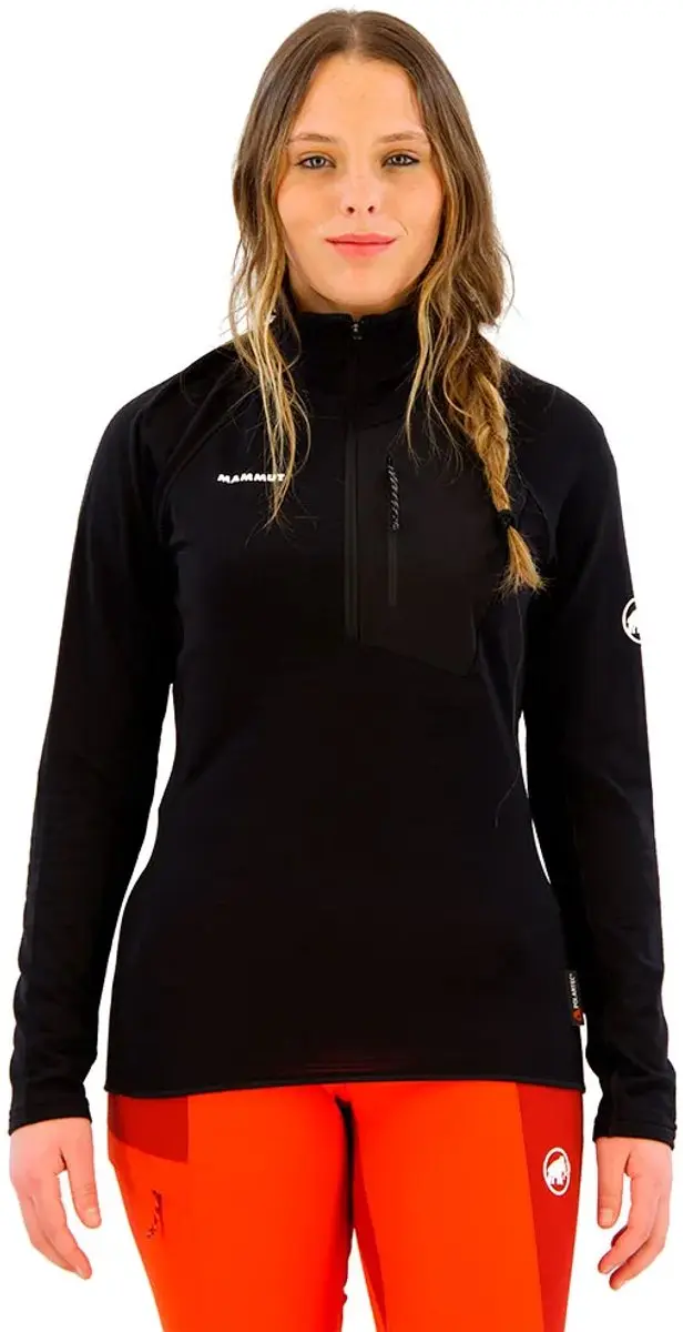 Mammut Aenergy Light Fleece Met Halve Rits Zwart XL Vrouw