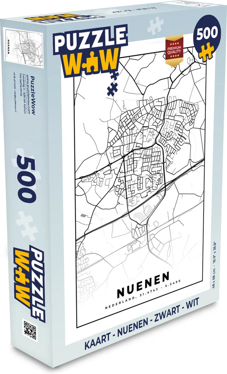 PuzzleWow Nuenen Legpuzzel 500 Stuks - Multicolor