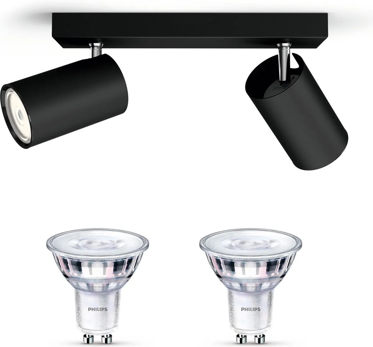 Philips Kosipo Opbouwspot Zwart