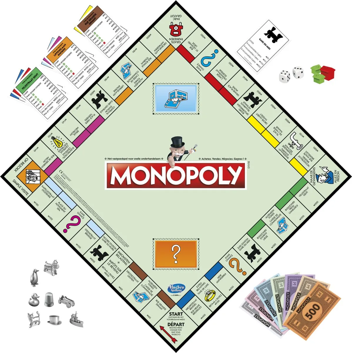 Monopoly Classic Belgische Editie Gezelschapsspel - 2-6 Spelers