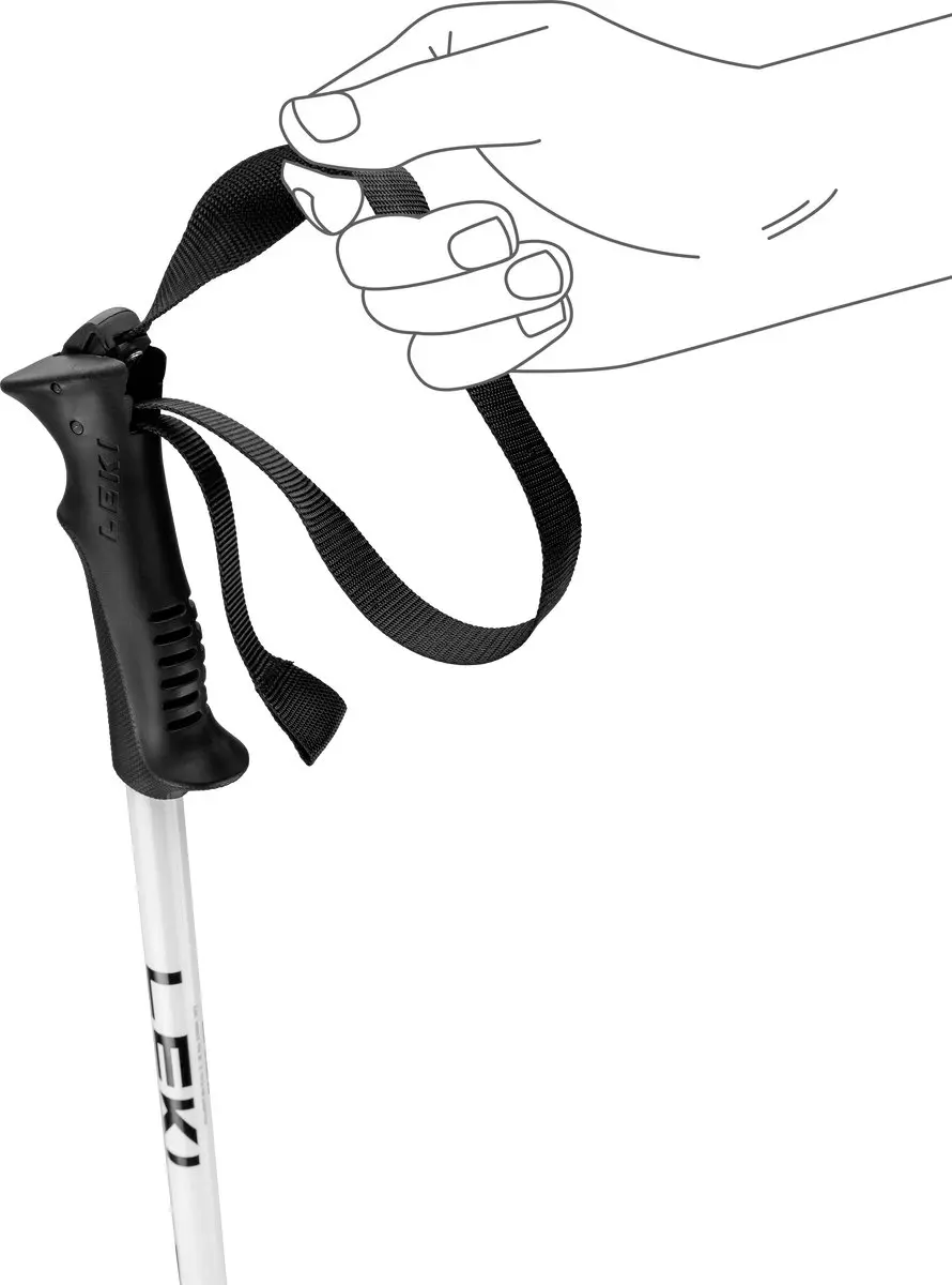 LEKI Sentinel Skistokken - Heren - Black-White