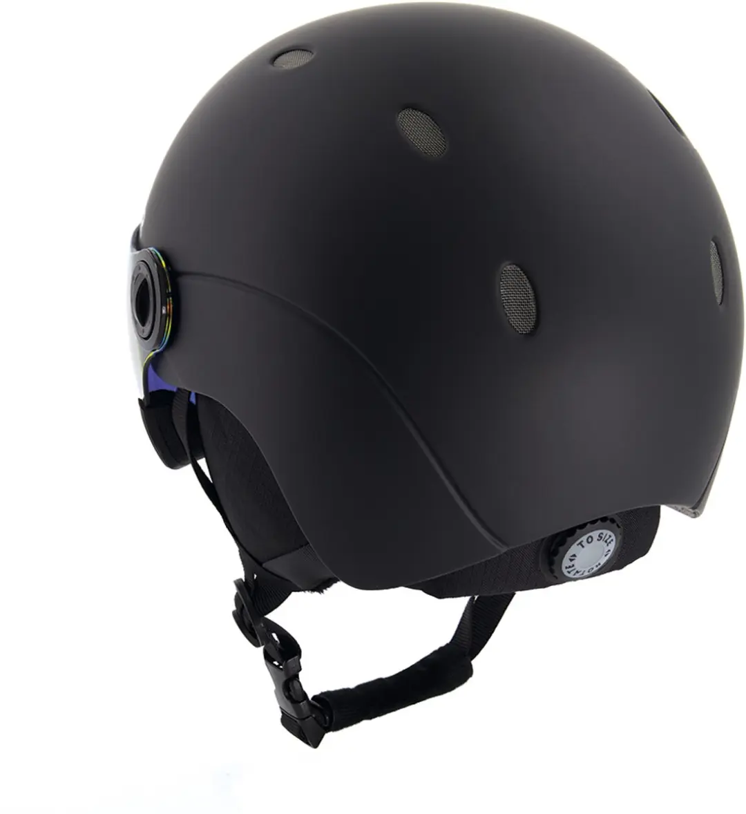 SINNER Titan Visor Skihelm Heren - S - Zwart