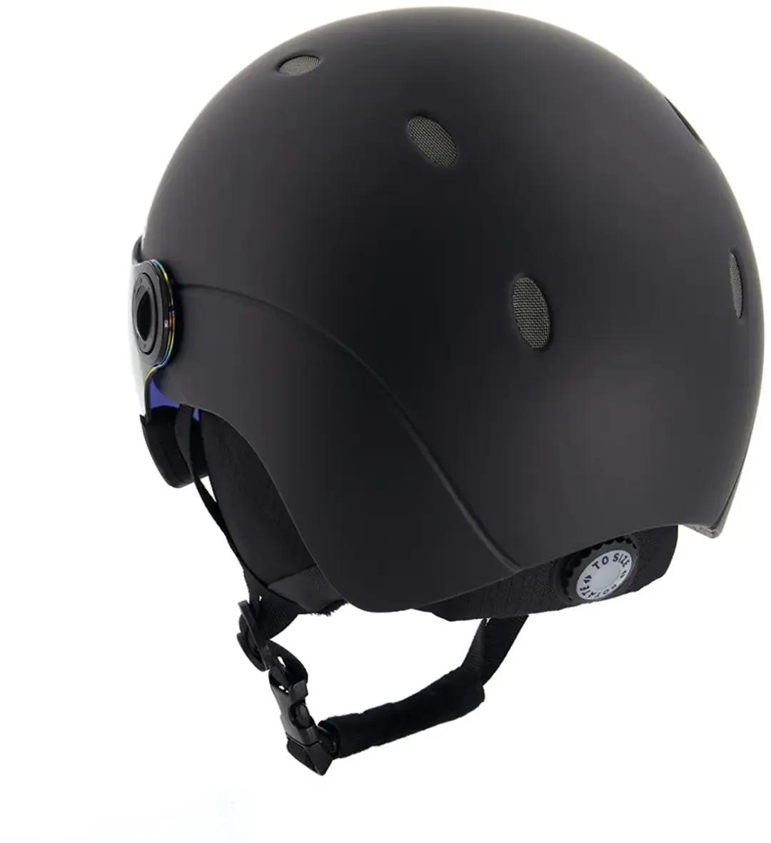 SINNER Titan Visor Skihelm Heren - S - Zwart