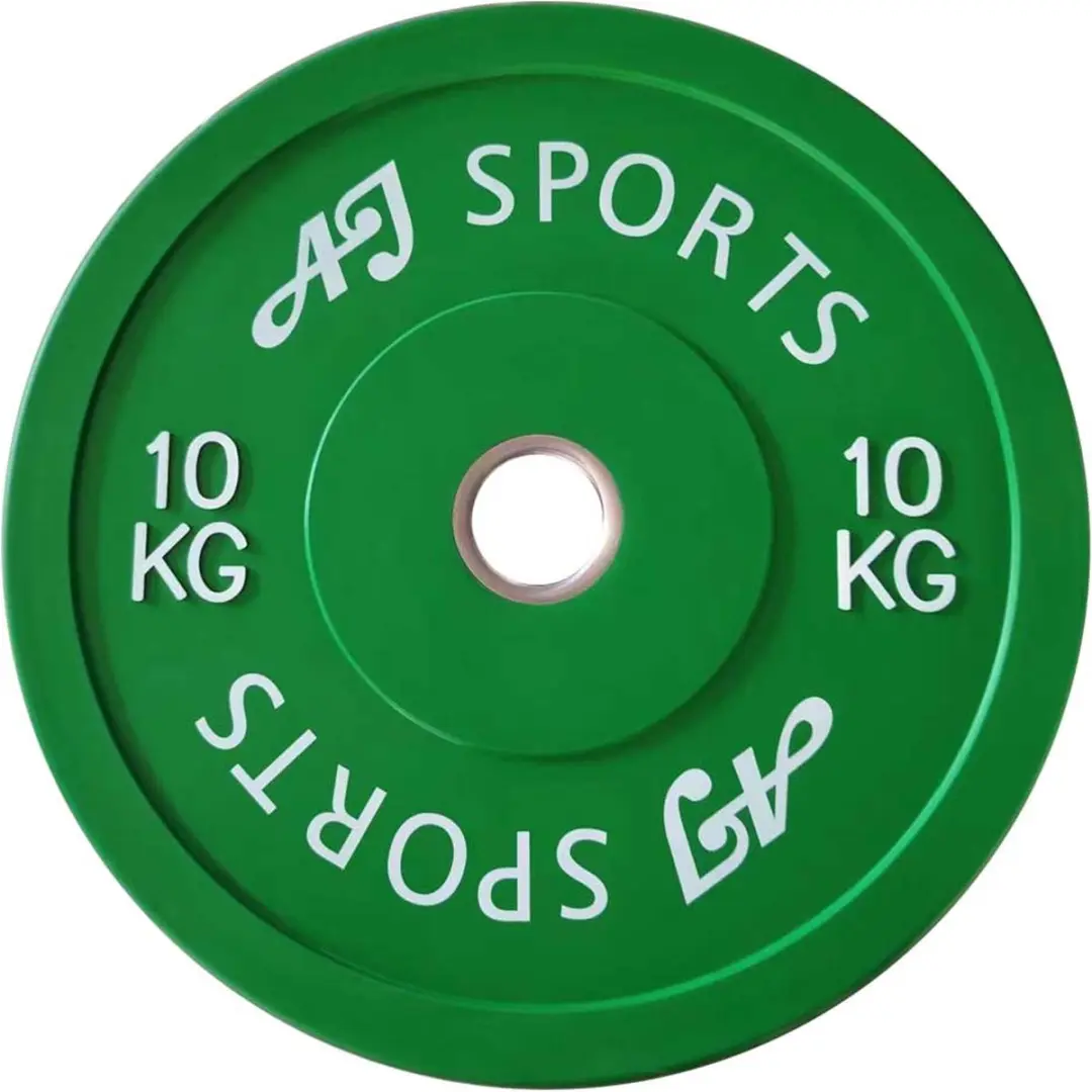AJ-Sports Olympische Halterschijf Rubber 10 kg