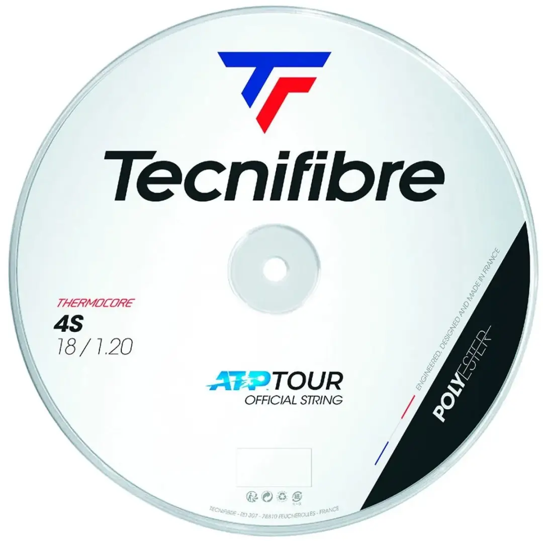 Tecnifibre 4s 200 M Tennisracketsnaar Zwart 1.20 mm