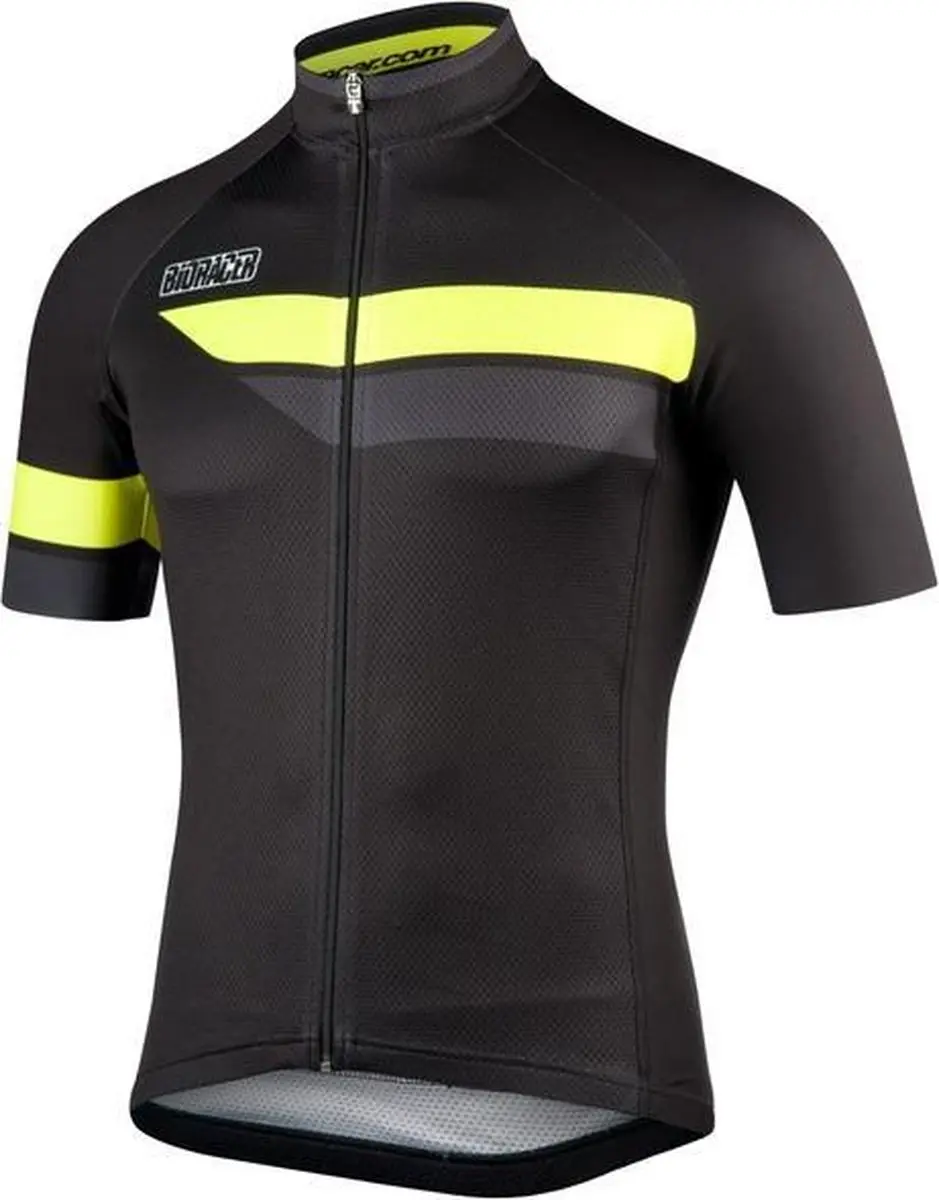 Bioracer Team Short Sleeve 2.0 Black/Fluo Size S