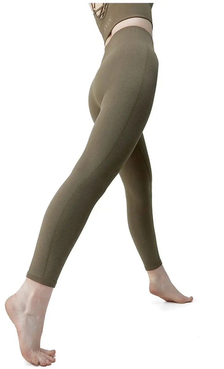 Born Living Yoga India Leggings - Hoge Taille L - Walnut