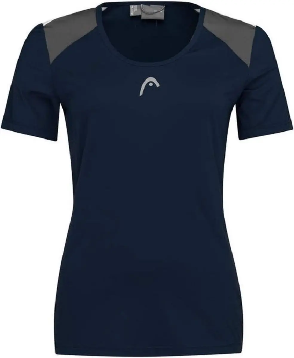 HEAD T-Shirt Club 22 Tech Dames Blauw