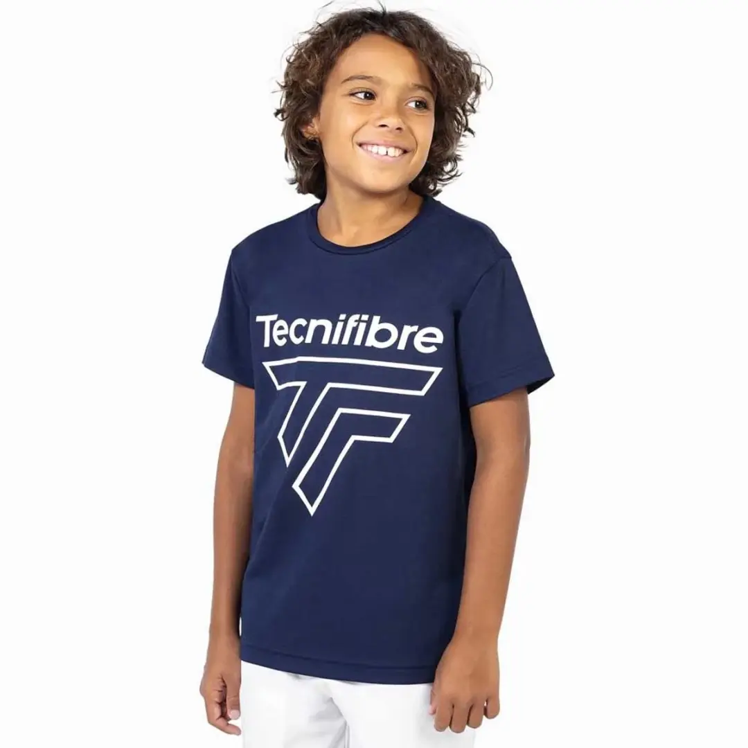 Tecnifibre Team Corpo T-shirt Met Korte Mouwen Blauw 10-12 Years Jongen