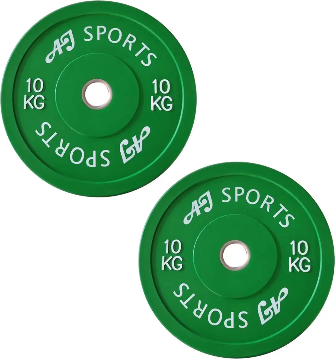 AJ-Sports Olympische Halterschijven Rubber 10 kg 2 stuks