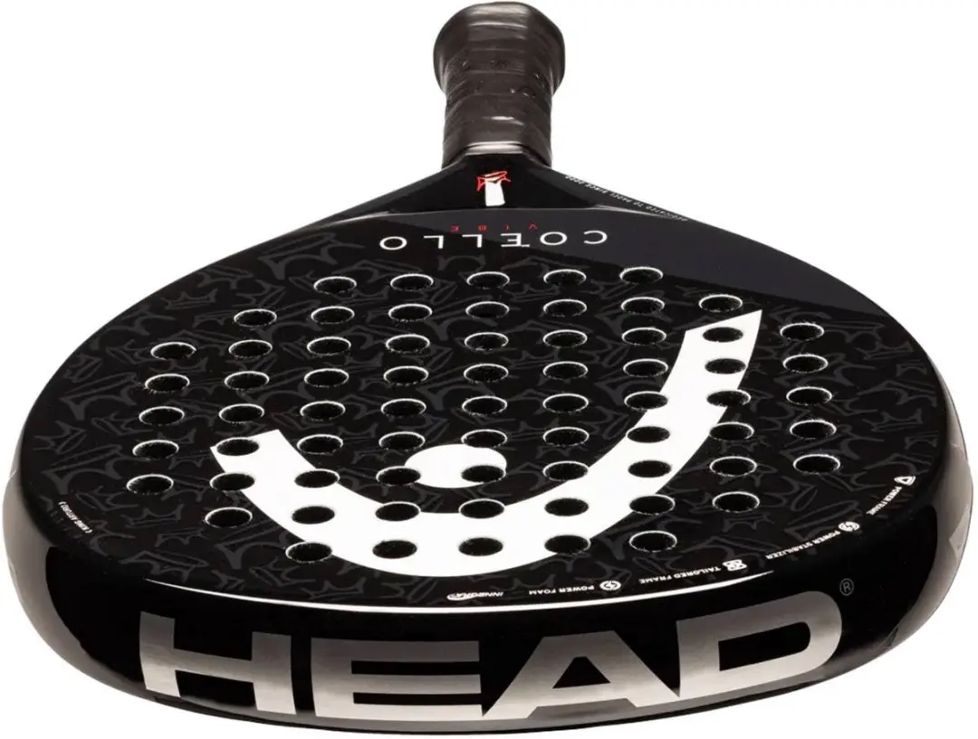 Head Coello Vibe Druppel Padelracket - L0 - Zwart/Rood - afbeelding 2 van 6