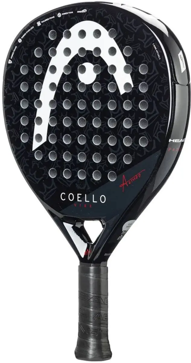 Head Coello Vibe Druppel Padelracket - L0 - Zwart/Rood - afbeelding 5 van 6