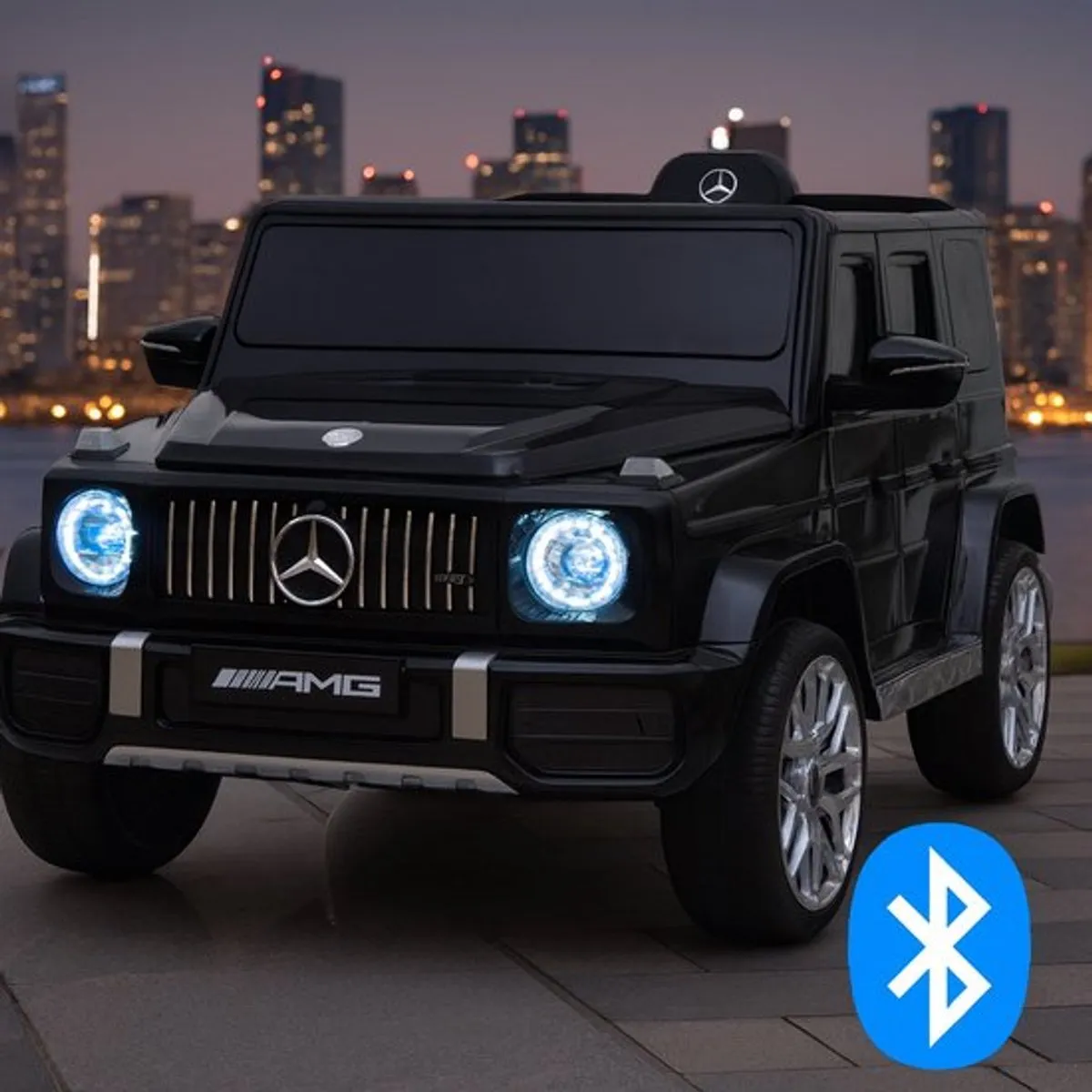 Mercedes G63 AMG - Elektrische Kinderauto 12V - 1 tot 5 jaar - Zwart