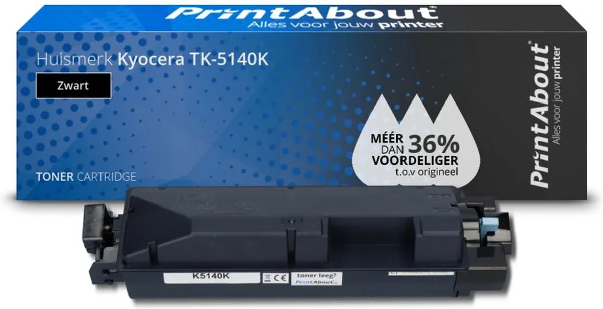 PrintAbout TK-5140K-PA Toner - Zwart
