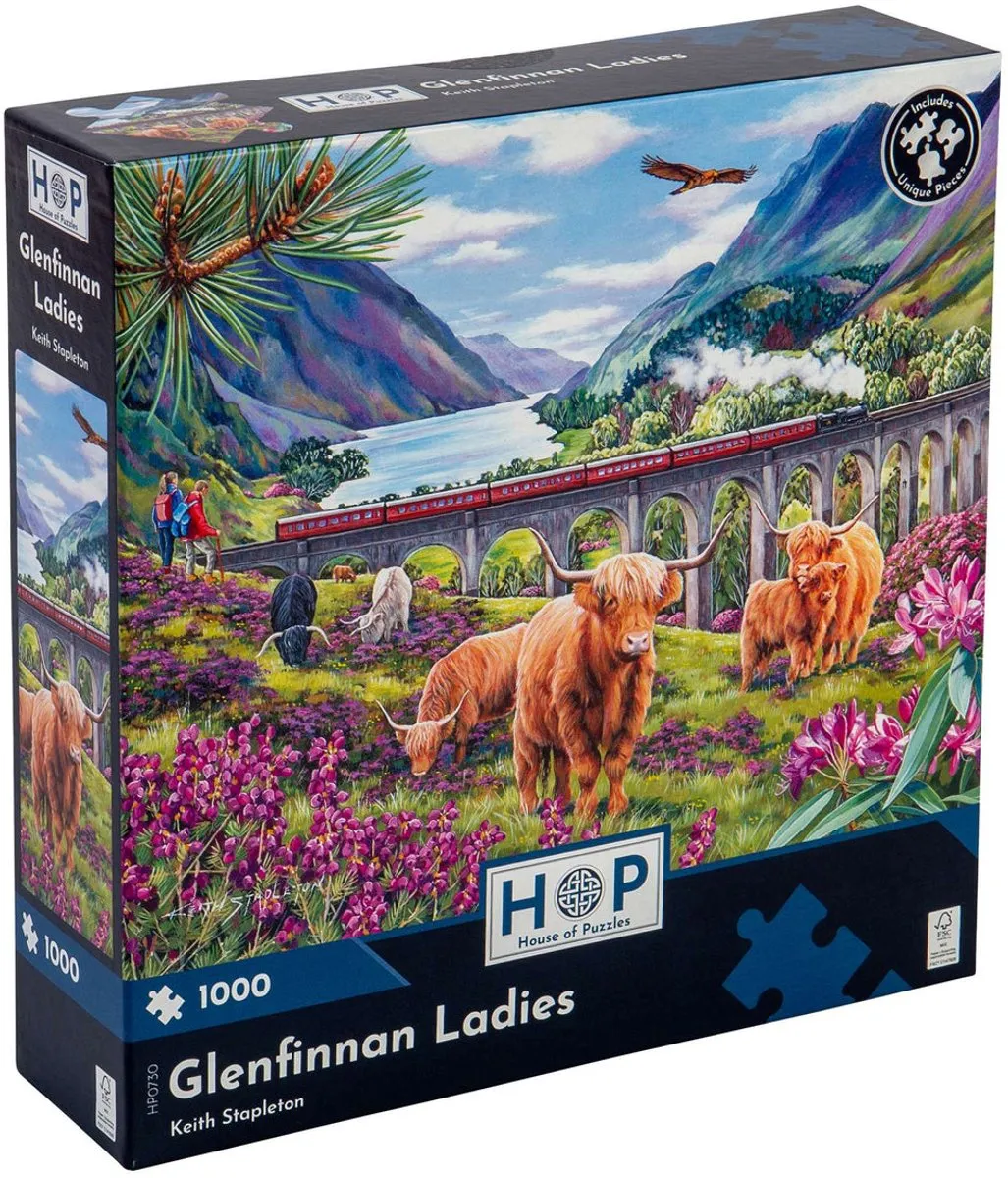 House of Puzzles Glenfinnan Ladies Legpuzzel 1000 Stuks