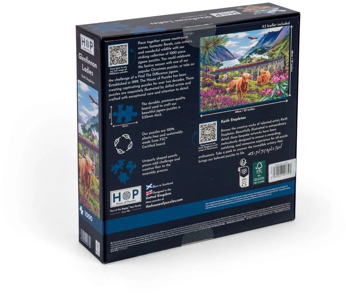 House of Puzzles Glenfinnan Ladies Legpuzzel 1000 Stuks - Multicolor