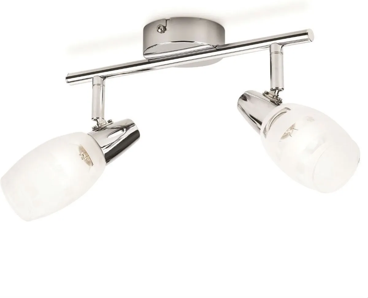 Philips Essentials 5028211E7 Oppervlakspot E14 - 2 Stuks - Chroom