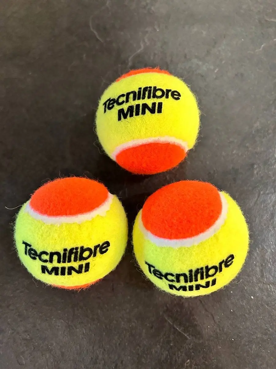 Tecnifibre Mini Stage 2 Oranje Tennisbal 3 stuks Uitvoering : Los