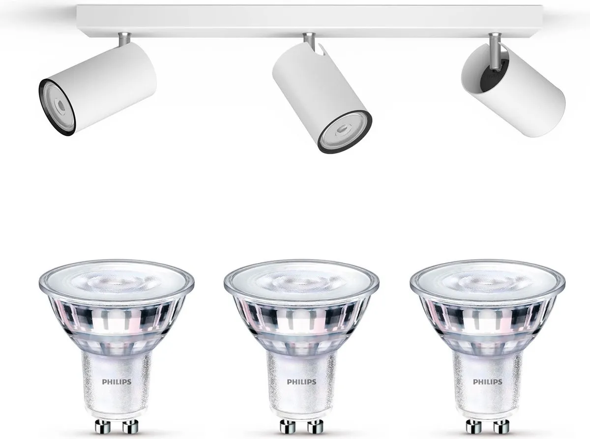Philips Kosipo Opbouwspot 3x GU10 Warmwit