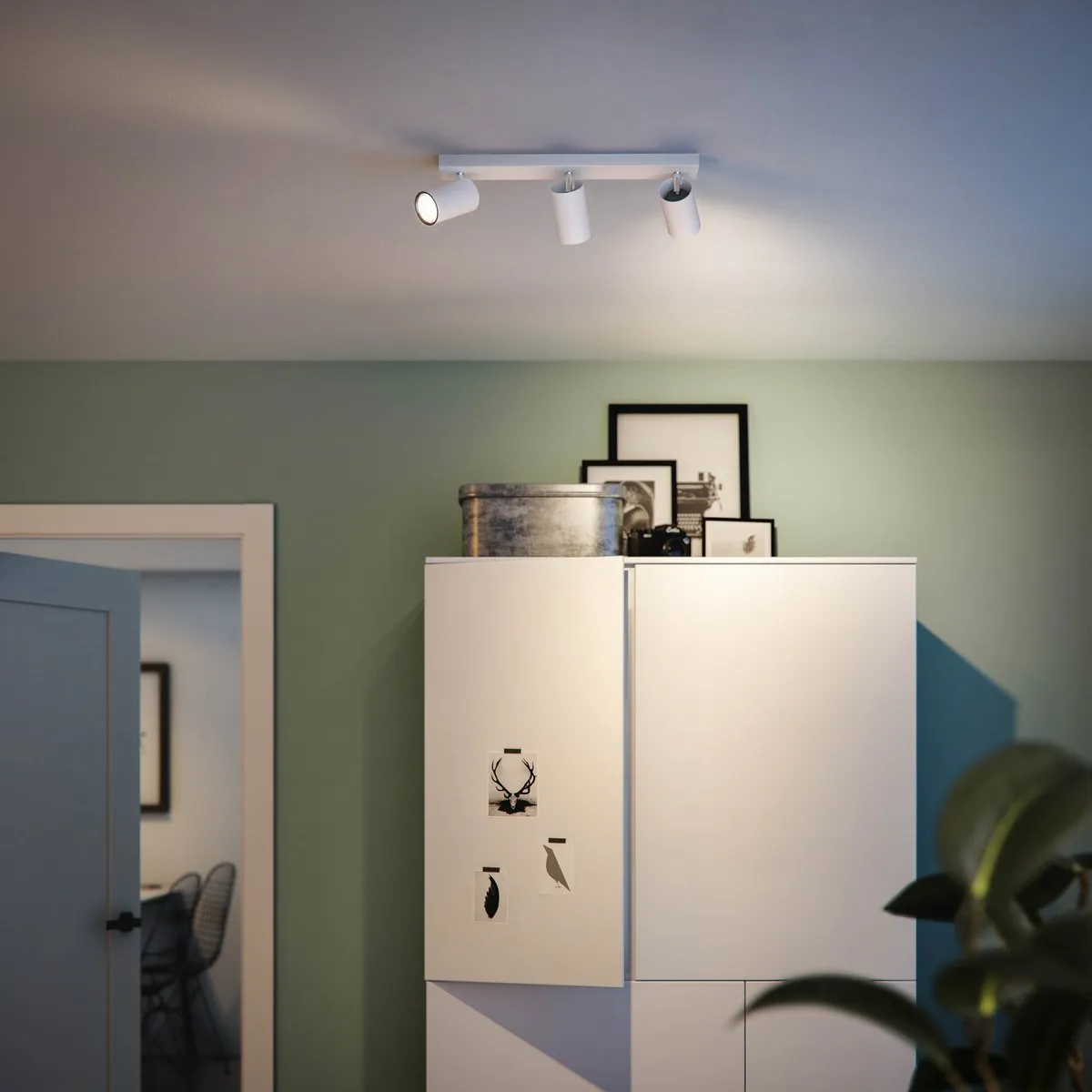 Philips Kosipo Opbouwspot 3x GU10 Warmwit - Dimbaar