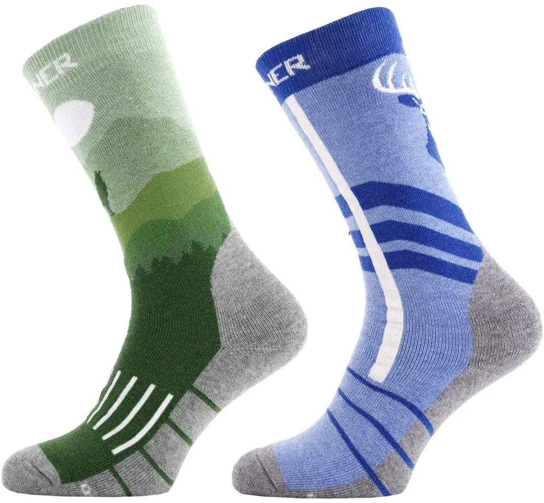 SINNER KIDS SOCKS WILDLIFE DOUBLE PACK