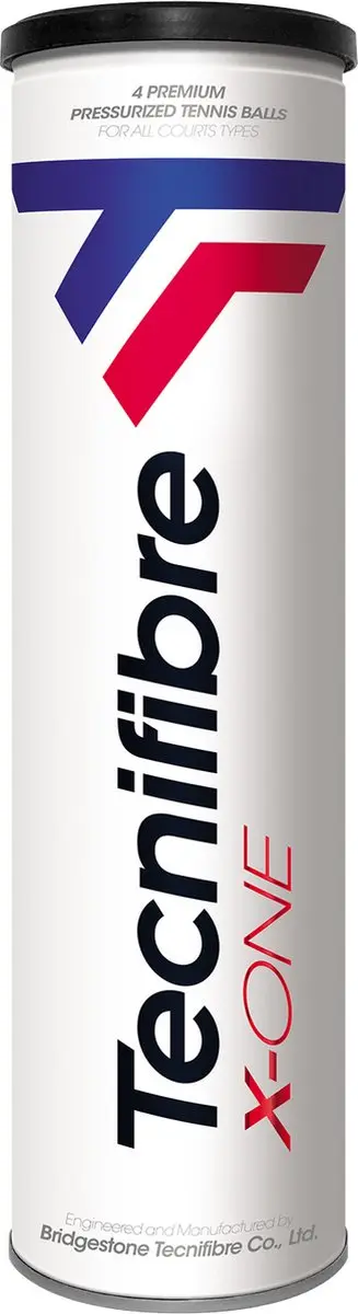 Tecnifibre X-One 4 Tin Tennisbal Uitvoering : Tecnifibre X-One 4 Tin