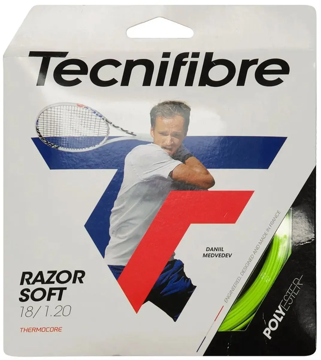 Tecnifibre Razor Soft Tennissnaar 1,20mm - Lime