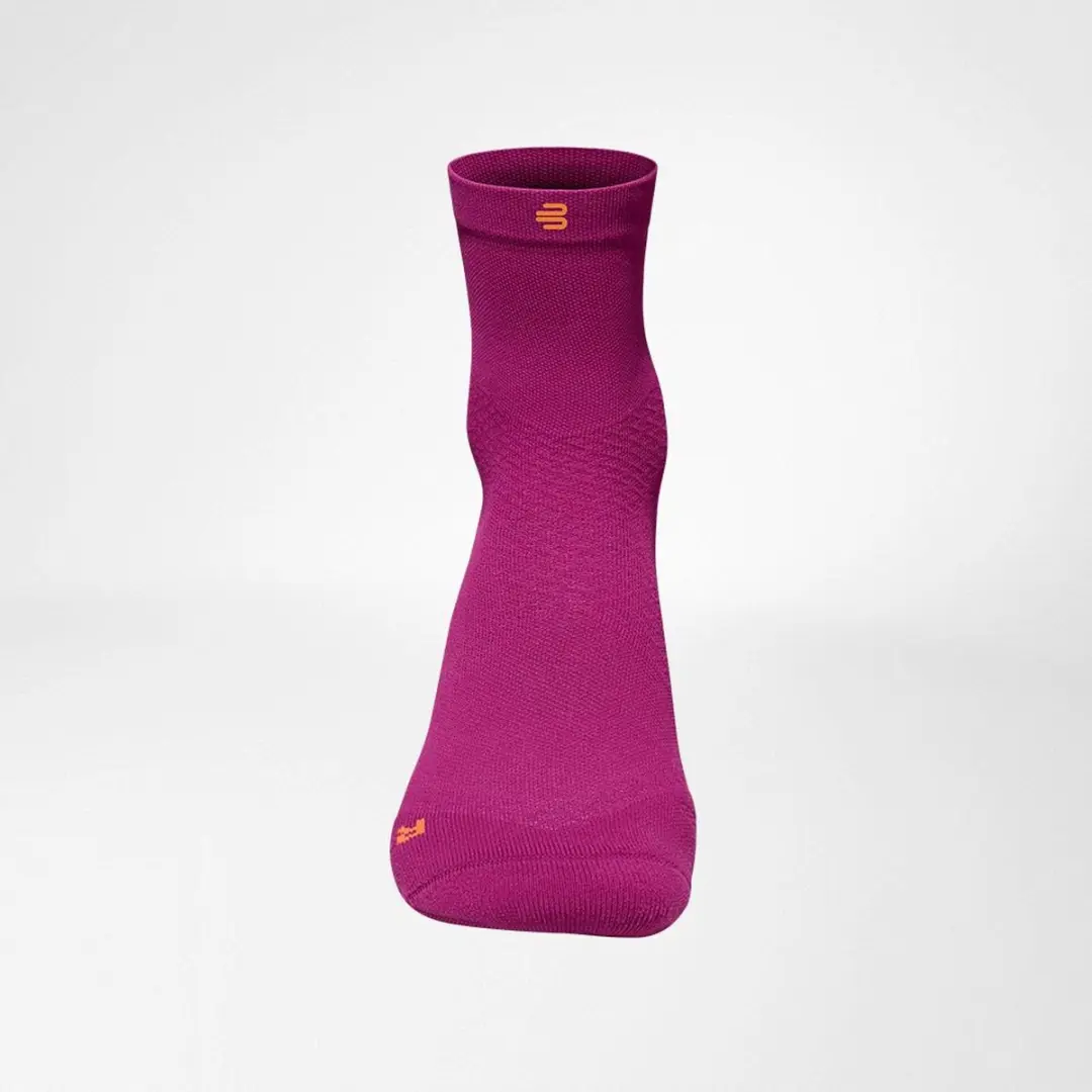 Bauerfeind Sports Run Ultralight Low Cut Dames Compressiekousen - Berry