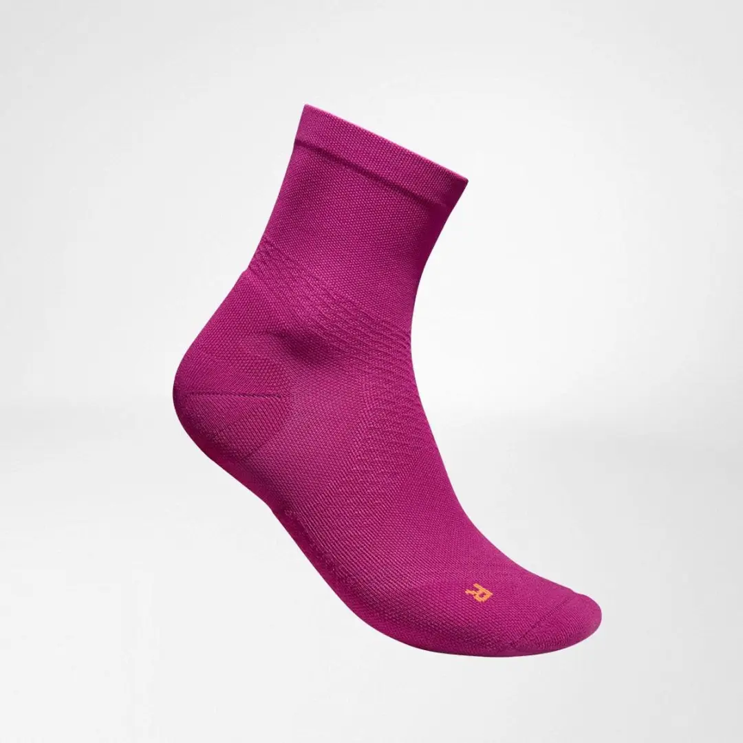 Bauerfeind Sports Run Ultralight Low Cut Dames Compressiekousen - Berry