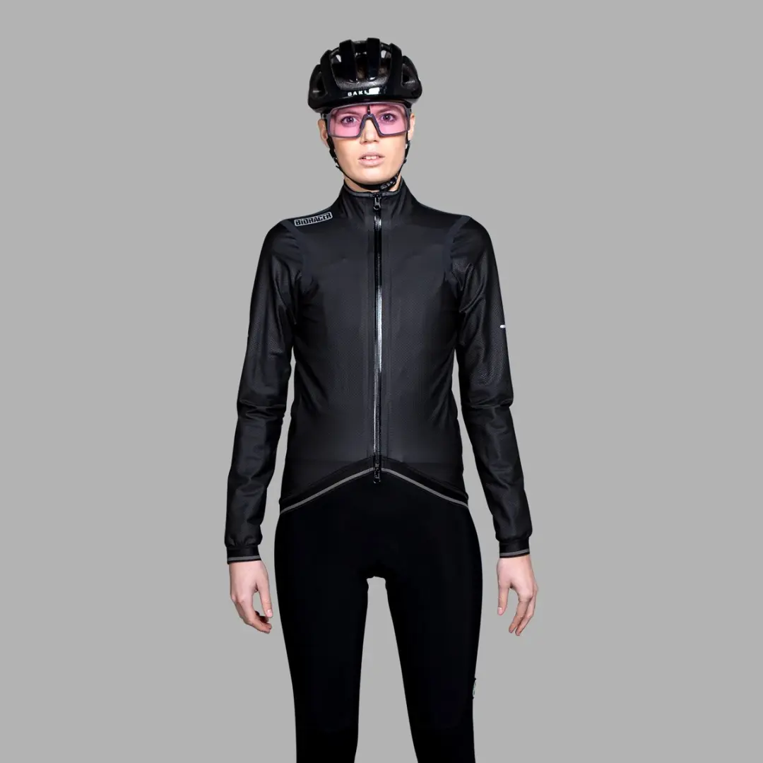 Bioracer Kaaiman Regenjas Fiets Dames - Zwart - Maat S