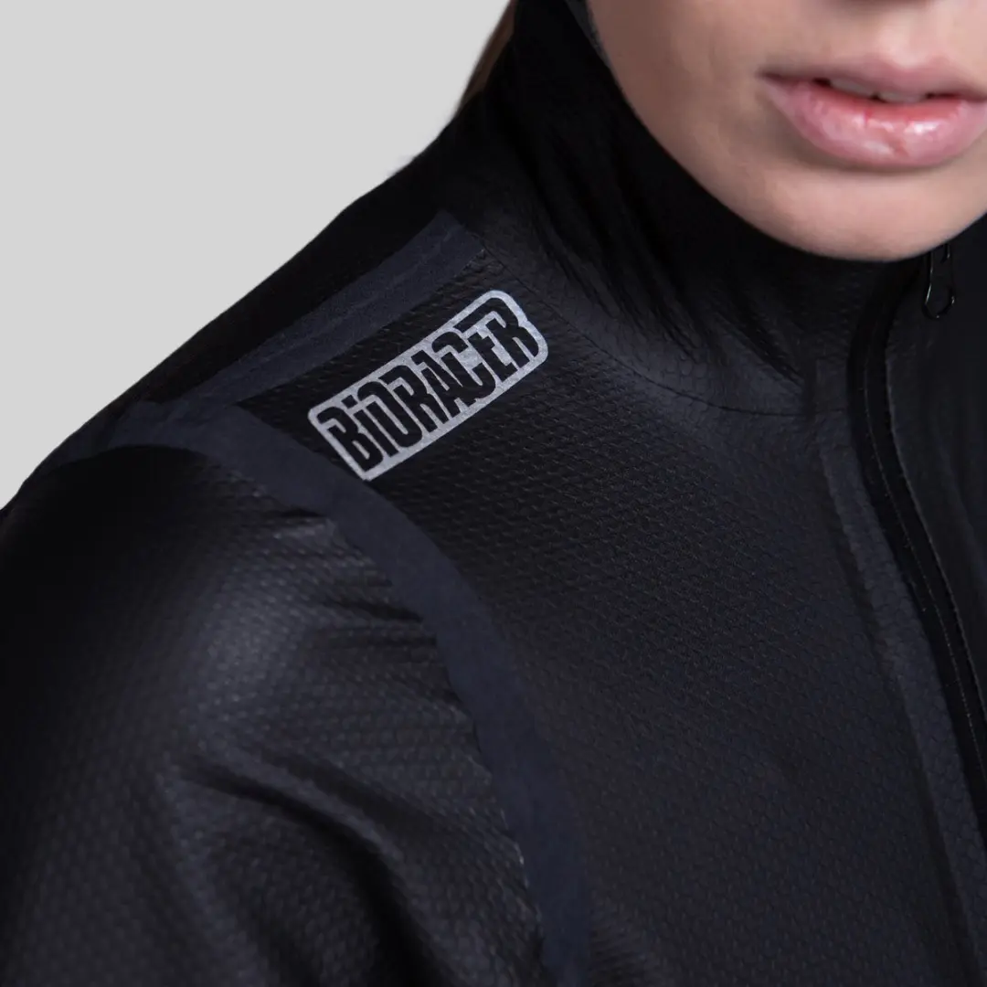 Bioracer Kaaiman Regenjas Fiets Dames - Zwart - Maat S