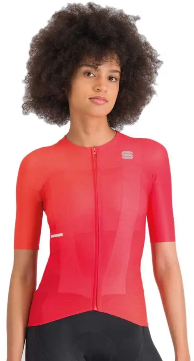 Sportful Light Korte Mouw Wielertrui Oranje S Vrouw