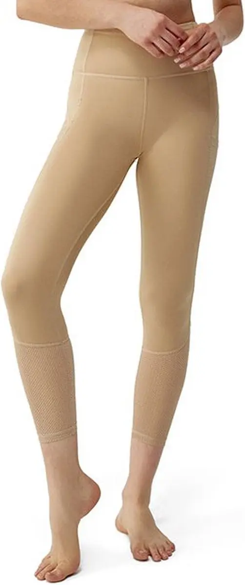 Born Living Yoga Asha Leggings Met Hoge Taille Beige L Vrouw