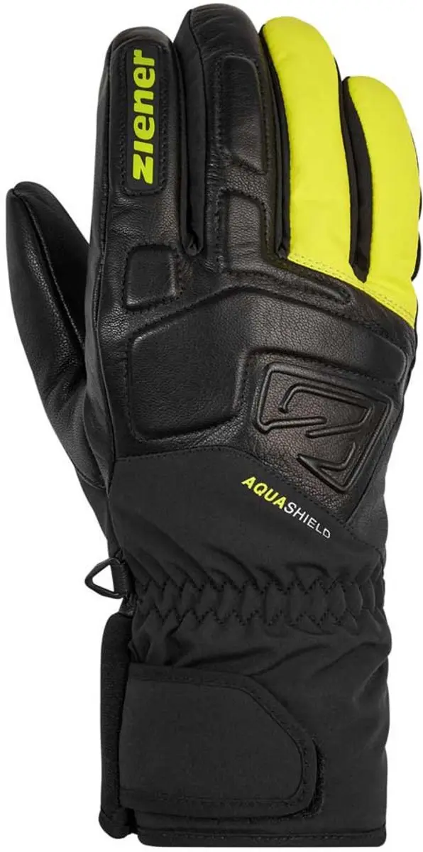 Ziener Glyxus As Handschoenen Geel,Zwart 7.5 Man