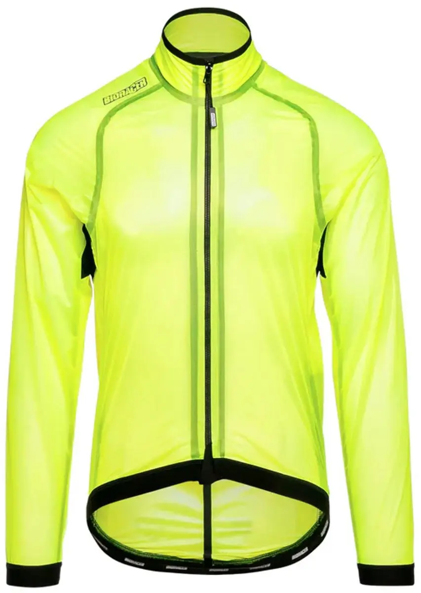 Bioracer Epic Wielerregenjas Fluo Yellow Maat M