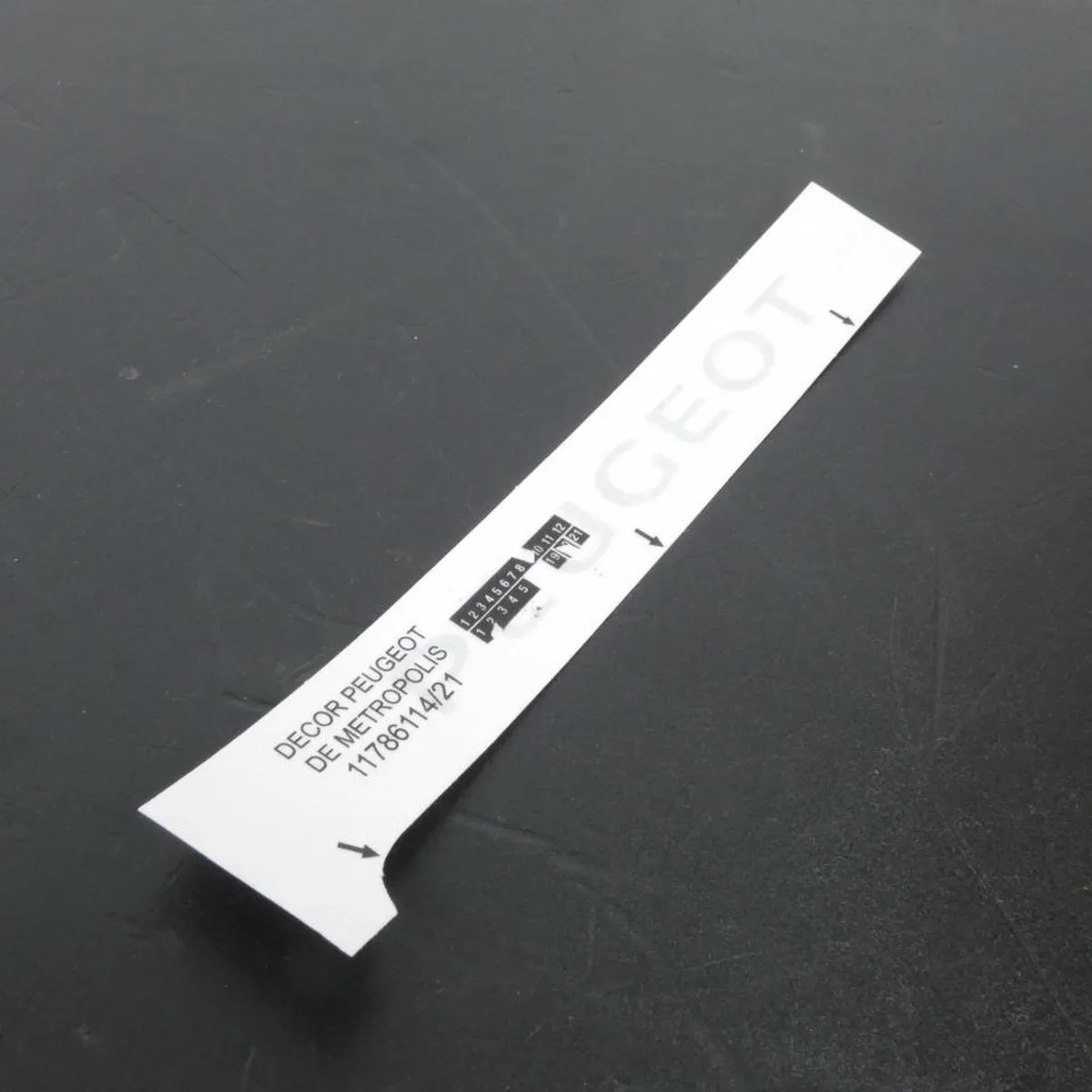 Peugeot Lettersticker - Noir/Blanc