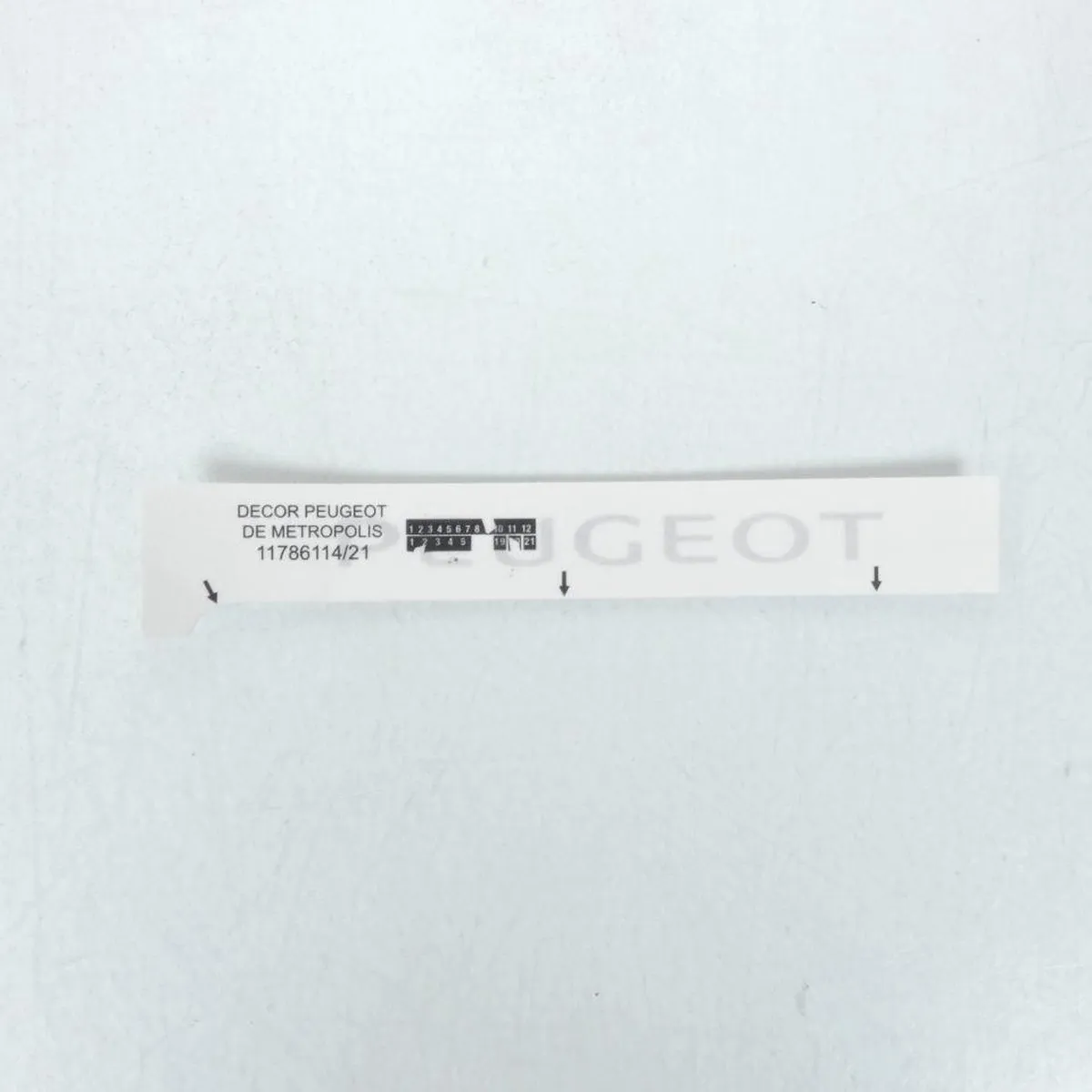 Peugeot Lettersticker - Noir/Blanc