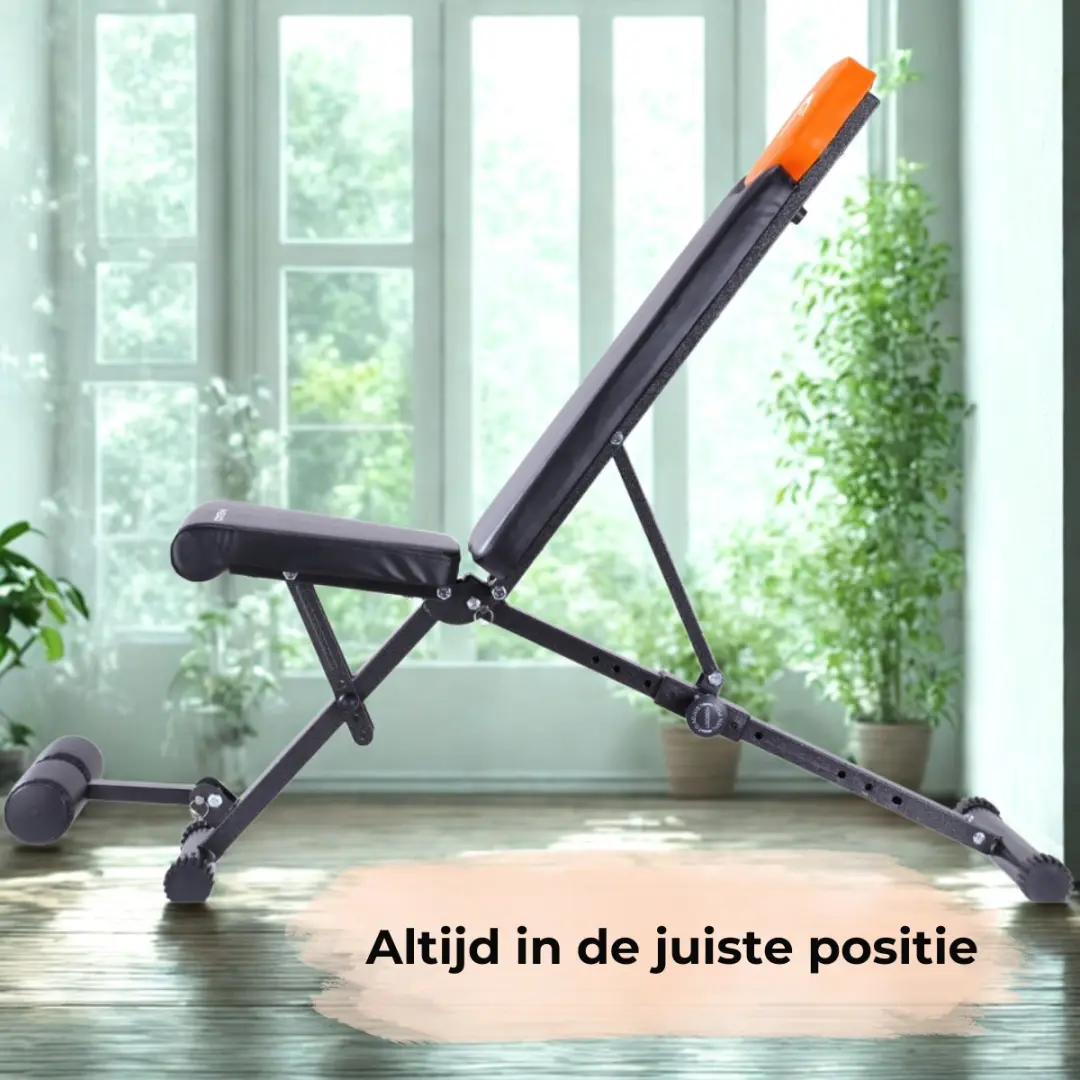 Head HA369 Verstelbare Fitnessbank - Zwart/Oranje