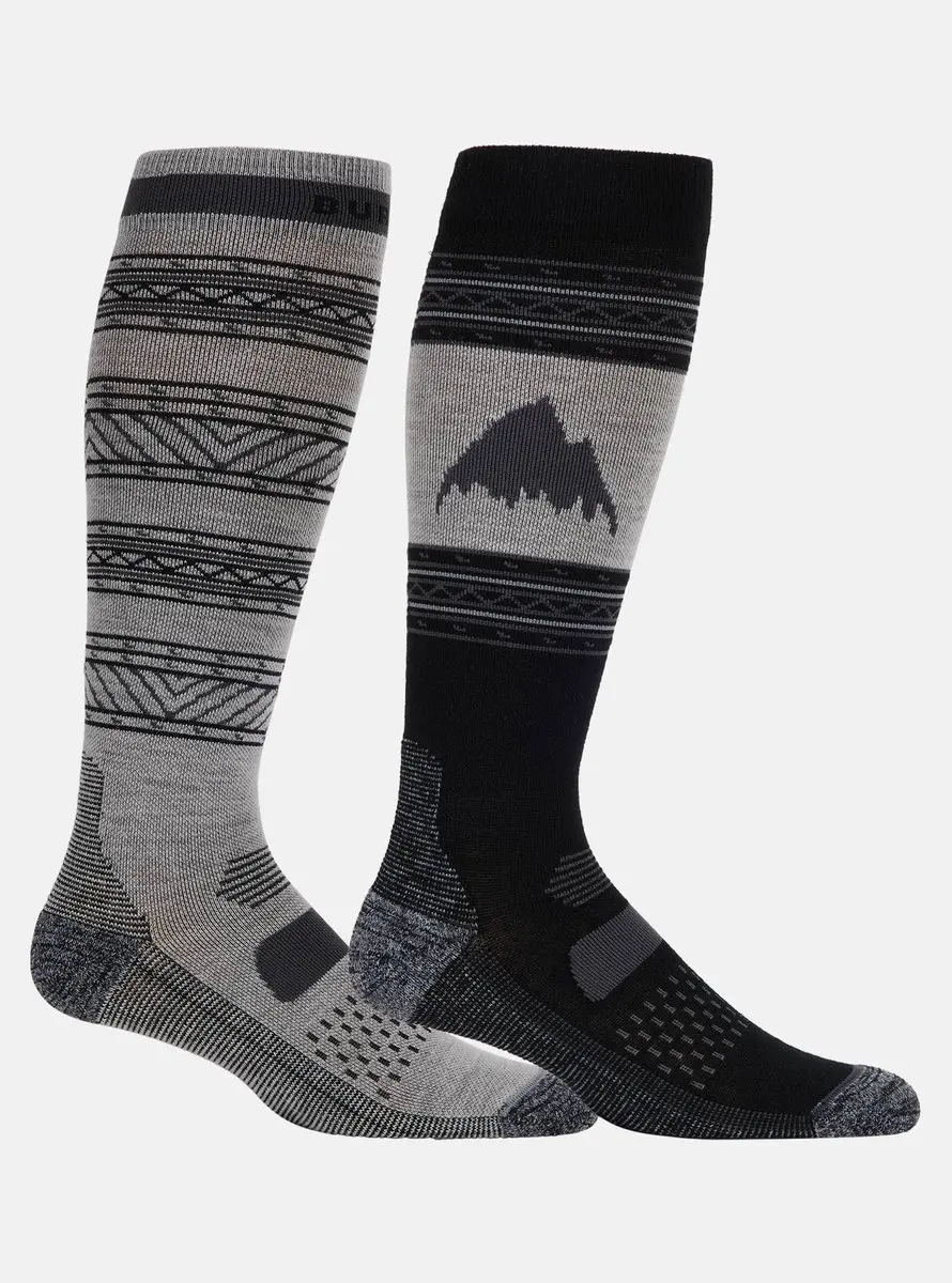 Burton Performance Lightweight Sokken 2 Paren Zwart,Grijs EU 43 1/2-46 1/2 Man