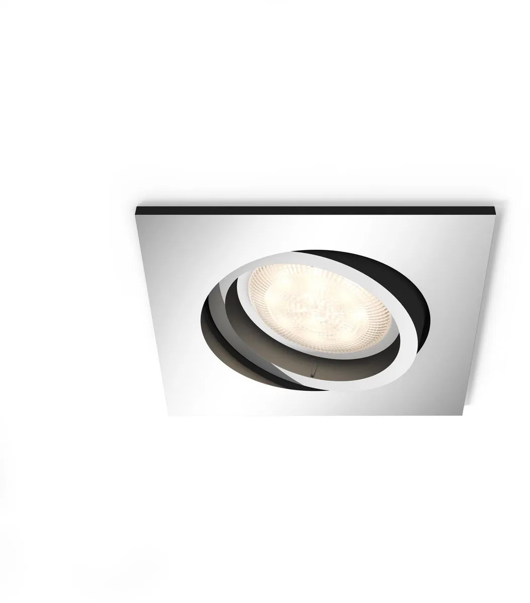 Philips LED Shellbark Inbouwspot 500lm - Chroom