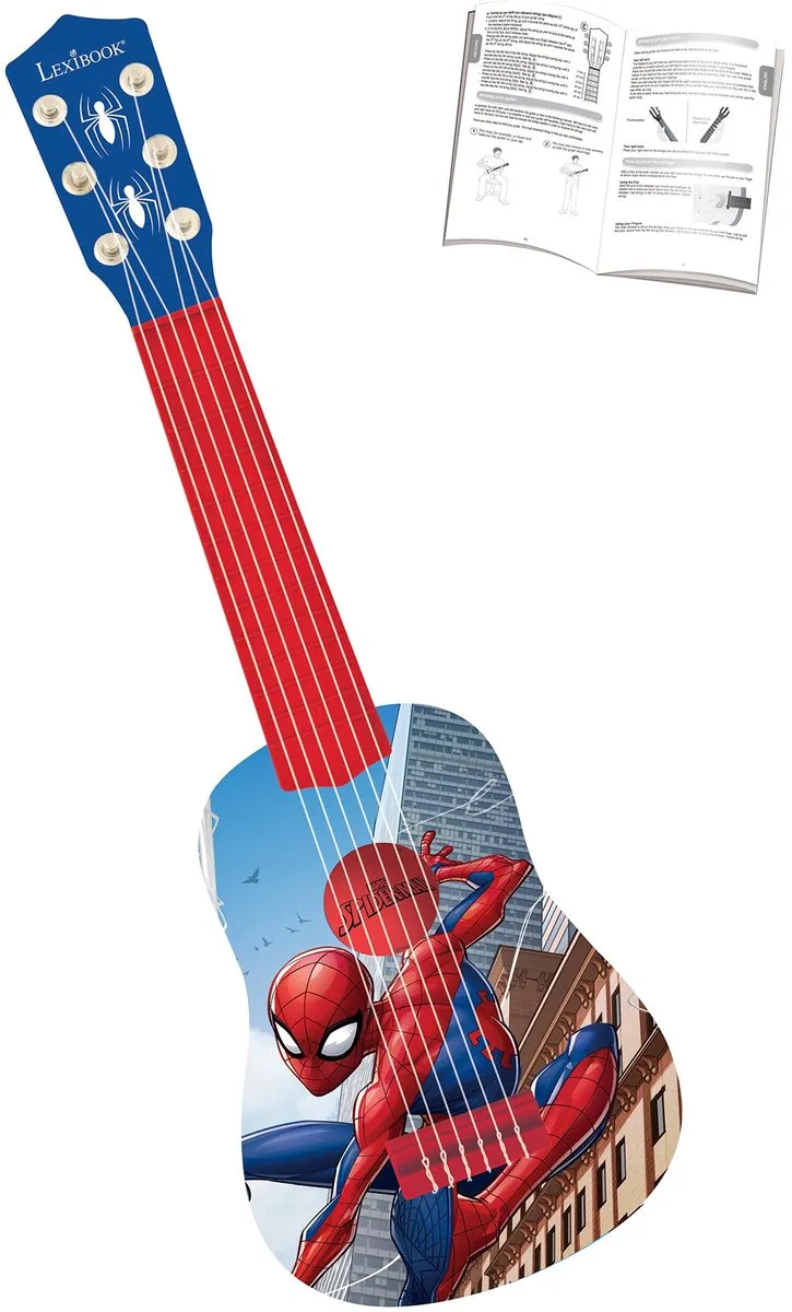 Spider-Man Gitaar - 53 cm - Multicolor - afbeelding 6 van 6