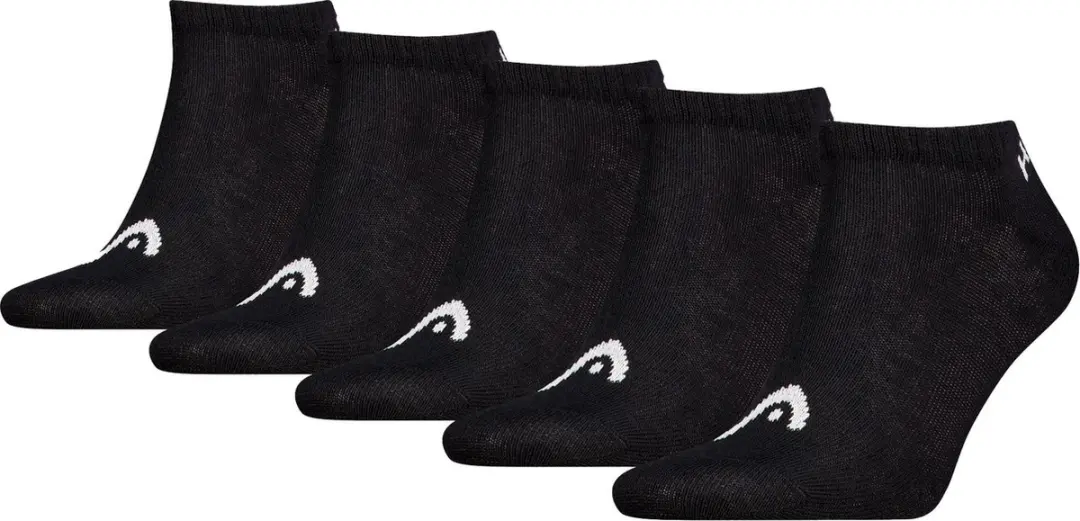 HEAD unisex 5P sneakersokken elements zwart