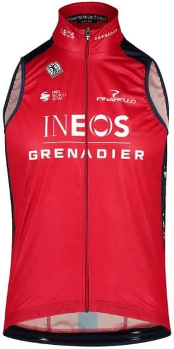 Bioracer Ineos Grenadiers Icon Windstopper 2023 - S - OranjeRood