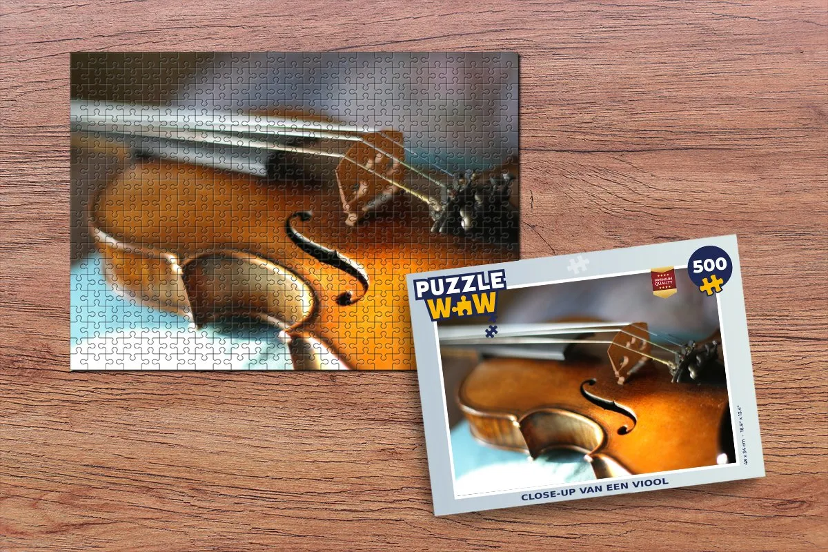 PuzzleWow Viool Legpuzzel 500 Stuks - Multicolor