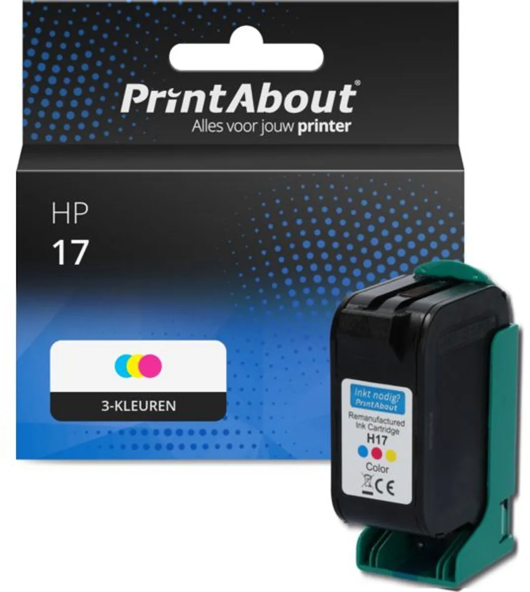 PrintAbout Inktcartridge C6625A 3-kleuren - 48ml - o.a. HP Photosmart/Deskjet
